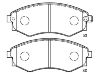 Bremsbelagsatz, Scheibenbremse Brake Pad Set:58101-28A00