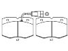 Brake Pad Set:190 6428